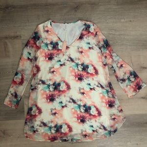 Pink blush maternity dress